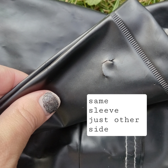 Vintage 1984 Transformers Black Hooded Raincoat Children's Size 7 Soundwave OBO - Picture 12 of 16